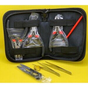 Tool Kit with Case with Set of 3 Pliers for Jewelry Making and Crafts New